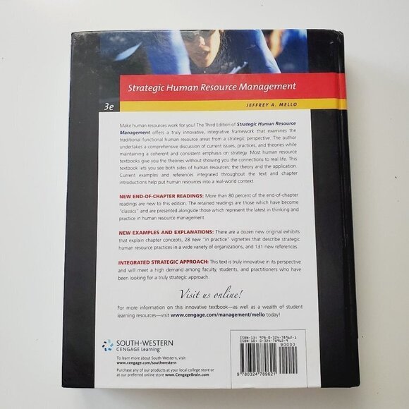 Strategic Human Resource Management  Hardcover By Mello, Jeffrey A. - GUC - Picture 6 of 6
